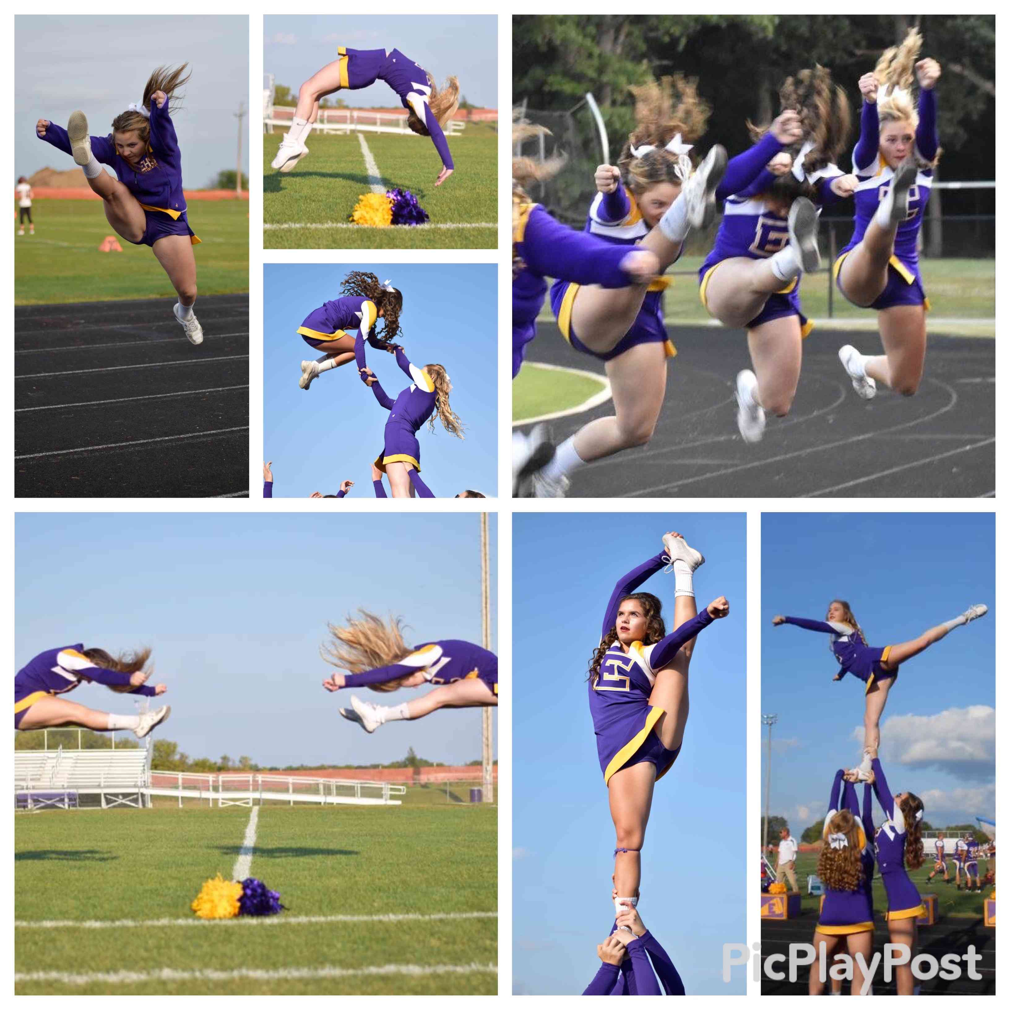 high school cheer stunts