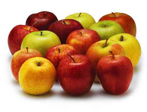 Small Apple Box: Braeburn (4), Honeycrisp (4), Red Delicious (4), Granny Smith (4), and Golden Delicious (4) Image
